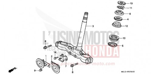 STEERING STEM CB1000FT de 1996